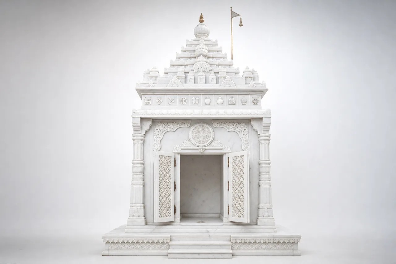 Custom Made Jain Ghar Derasar in Marble Stone