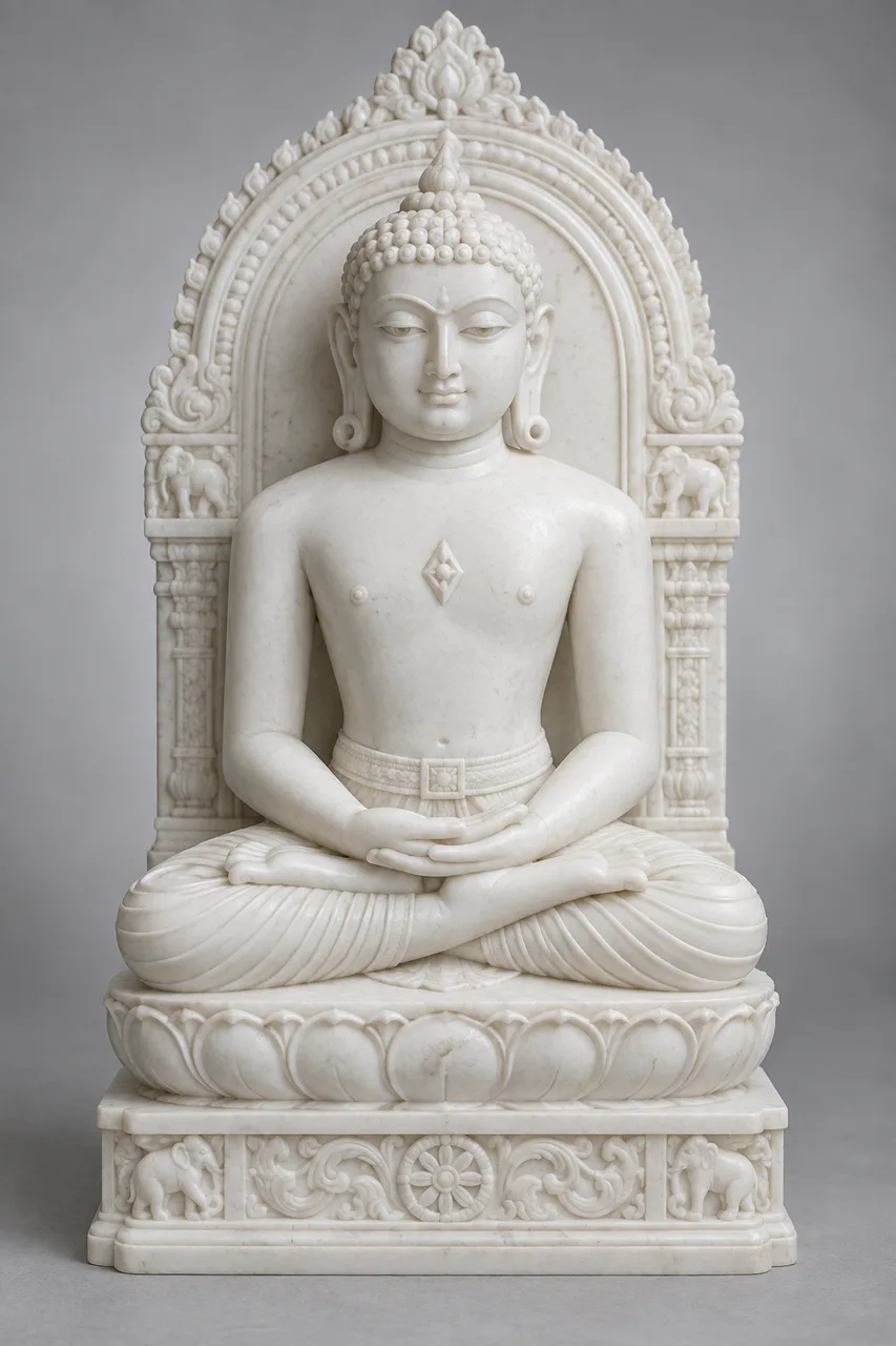 Jain Tirthankar marble statue design