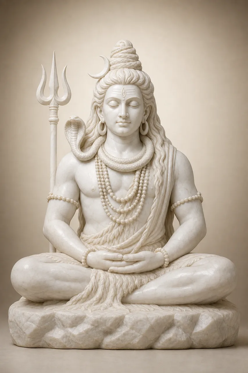 Custom Made Shiva Statues in Marble Stone