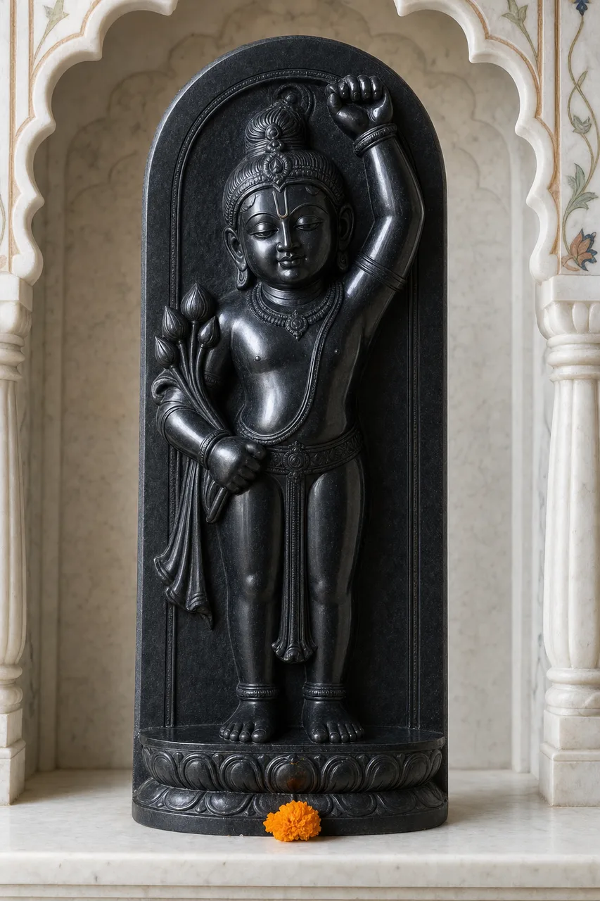Custom Made Shrinathji Marble Murti — Nathdwara Swaroop