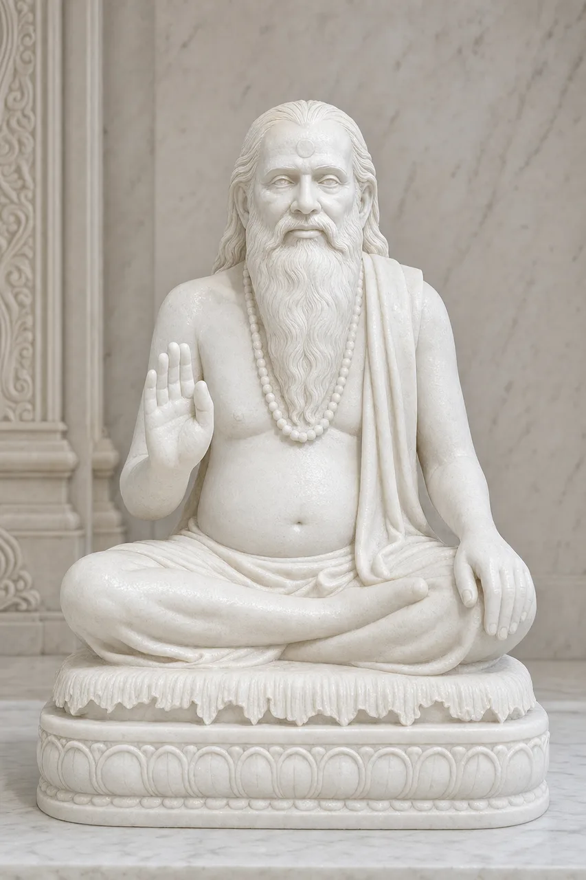 Custom Made Swami Samarth Statues in Marble Stone