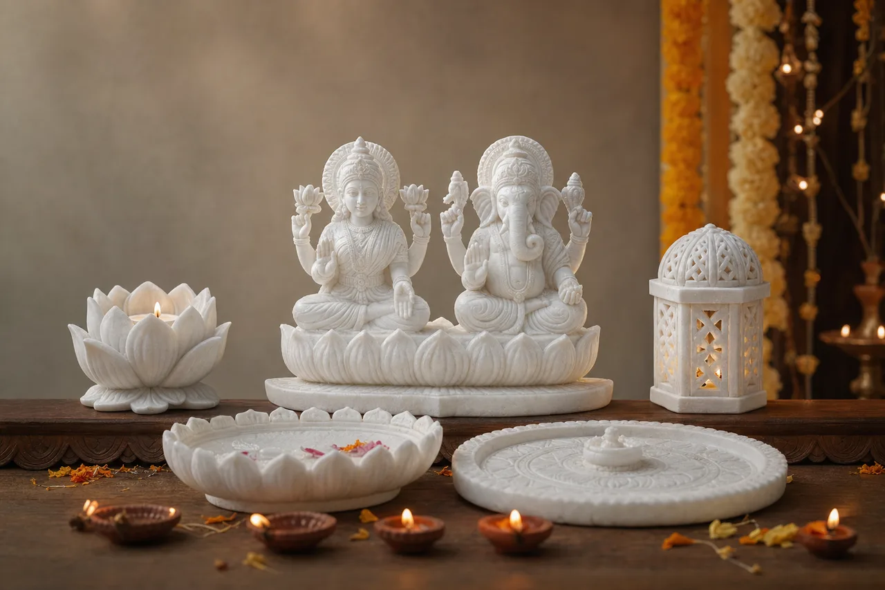 Custom Made Marble Diwali Gifts for Family and Corporate Gifting