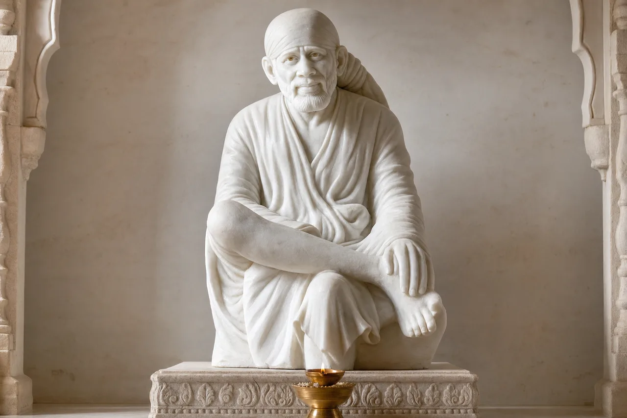 Custom Made Sai Baba Statues in Marble Stone