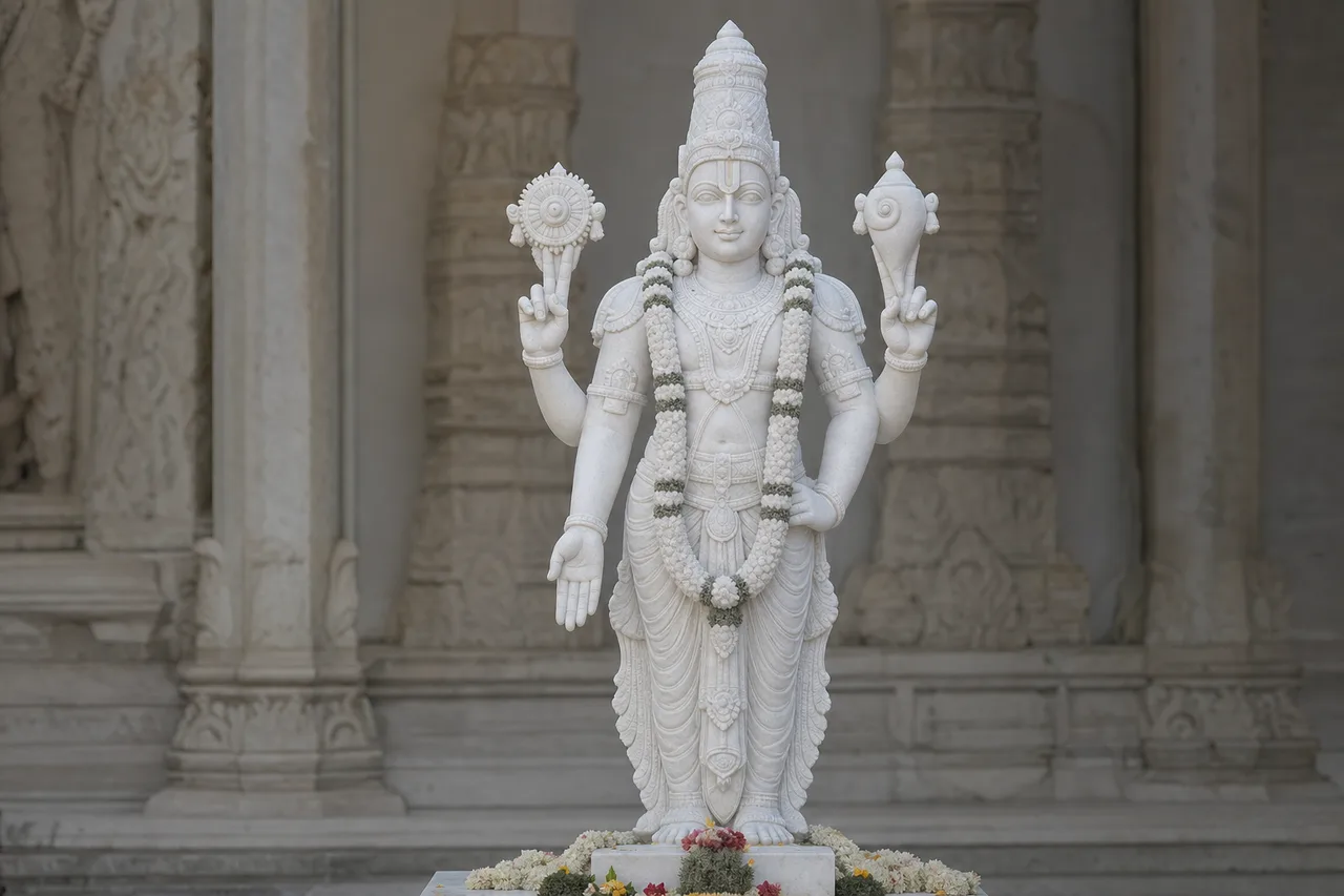 Custom Made Tirupati Balaji Statues in Marble Stone